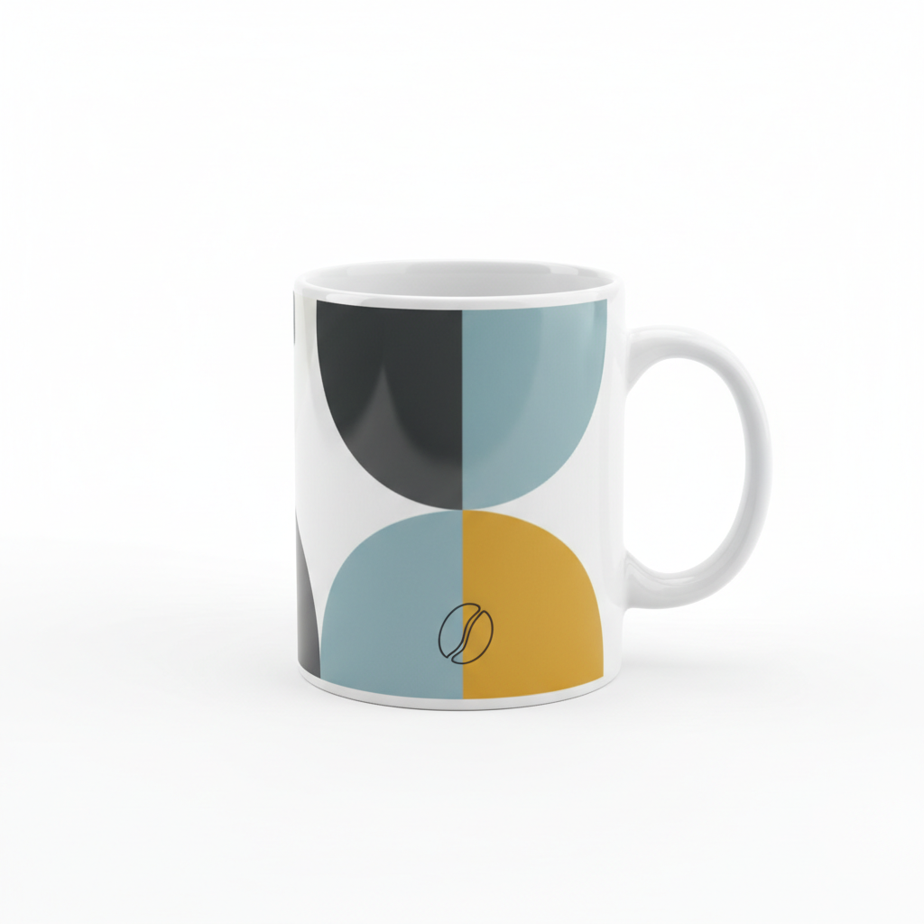 Taza de cerámica con diseño